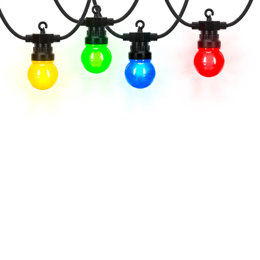 Lampki choinkowe, świąteczne oświetlenie IP44 5 m 10 LED girlanda zewnętrzna, żarówki dekoracyjne