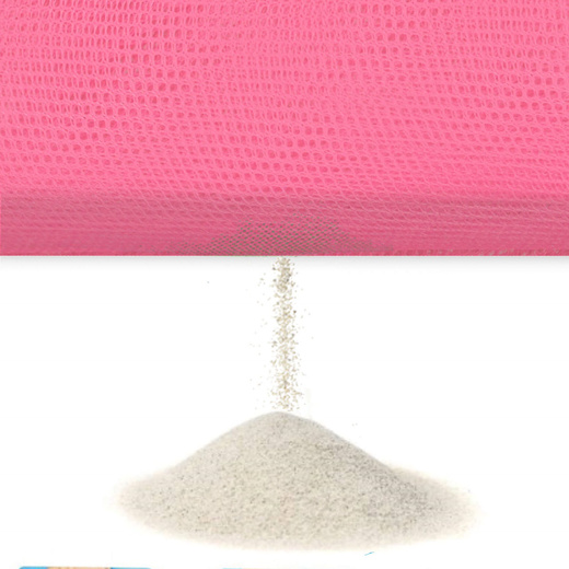 Koc plażowy sand free 200x150 cm mata plażowa dwuwarstwowa różowa
