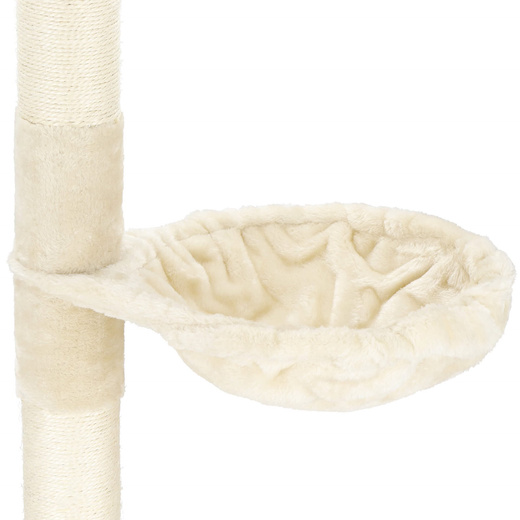 Drapak dla kota sufittowy sizal słupek 240 - 265 cm kremowy