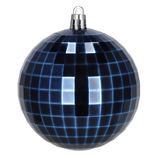 Bombki choinkowe 30 szt. ozdoby świąteczne zestaw 8cm granatowy