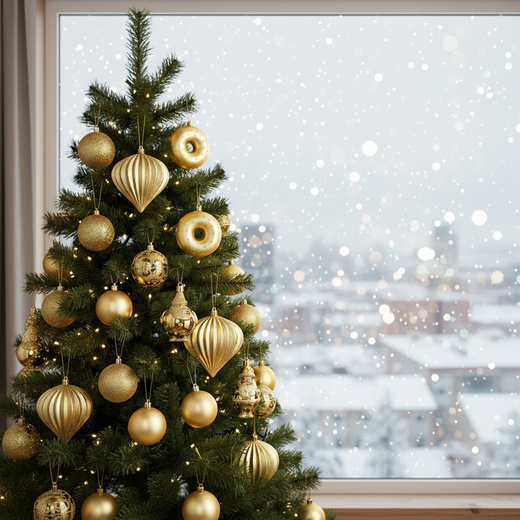 Bombki choinkowe zestaw 12 szt. dekoracje świąteczne nietłukące, złote