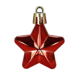 Bombki choinkowe 47 szt. zestaw dekoracji świątecznych, nietłukące, czerwony, złoty, biały