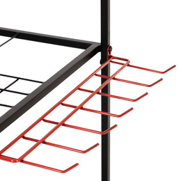 Wózek na narzędzia ogrodowe 96 cm mobilny organizer, 3-poziomy, stojak na sprzęt ogrodniczy