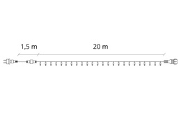 Wąż świetlny 480 Led multikolor 21,5 m z programatorem IP44