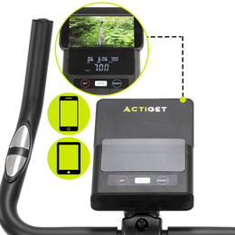 Rower stacjonarny, magnetyczny 8 poziomów oporu, rowerek treningowy z czujnikiem tętna