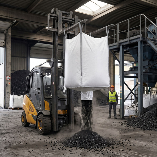 Big Bag worek z lejem 1000 kg mocny na gruz 160x90x90 cm kontener z uchwytami biały