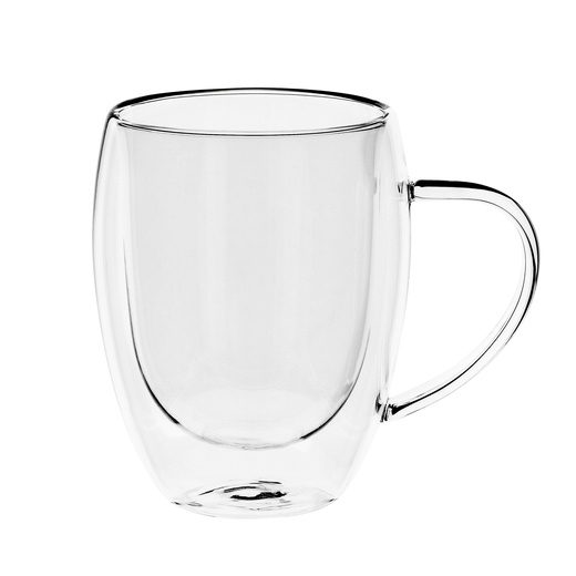 Szklanki termiczne do latte kawy i herbaty 6 szt. 350 ml z uchwytem i podwójnym dnem