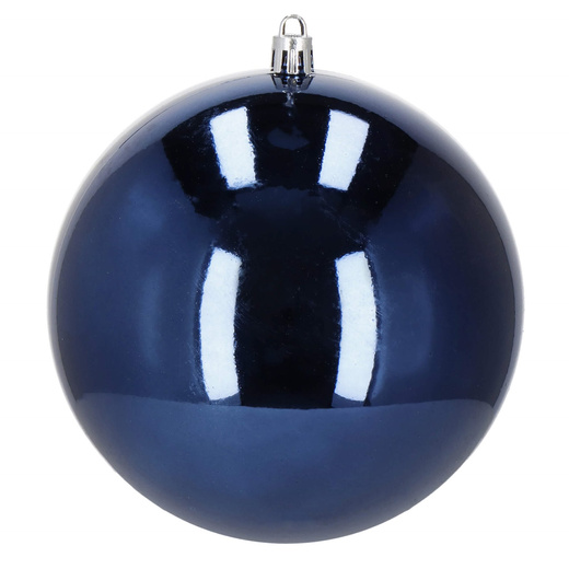 Bombki choinkowe 4 szt. ozdoby świąteczne zawieszki 12 cm granatowe