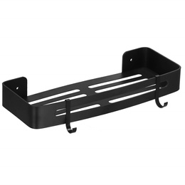 Półka łazienkowa pod prysznic 32x12 cm ze stali nierdzewnej czarna