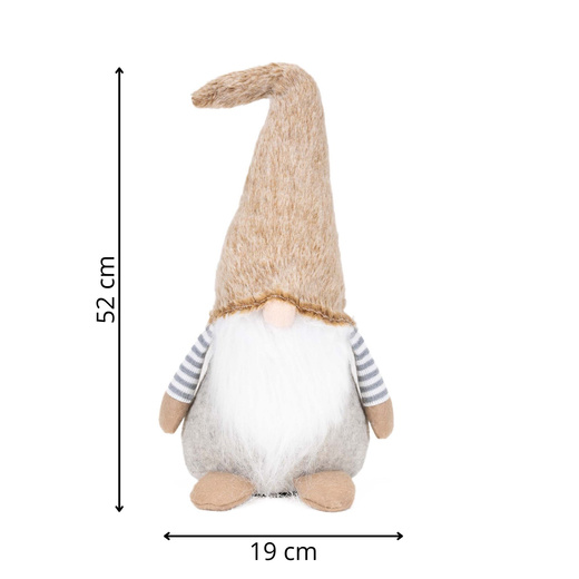 Skrzat świąteczny 52 cm ozdoba świąteczna krasnal świąteczny, gnom stojący figurka