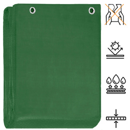 Plandeka 6x8m 120g/m2 gruba płachta ochronna zielona