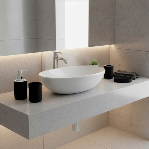 Zestaw łazienkowy 6w1 akcesoria do wc łazienki loft szczotka kubki kosz dozownik czarny