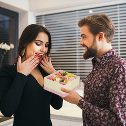 Pudełko 15 szt. kwiatów mydlanych Flower box