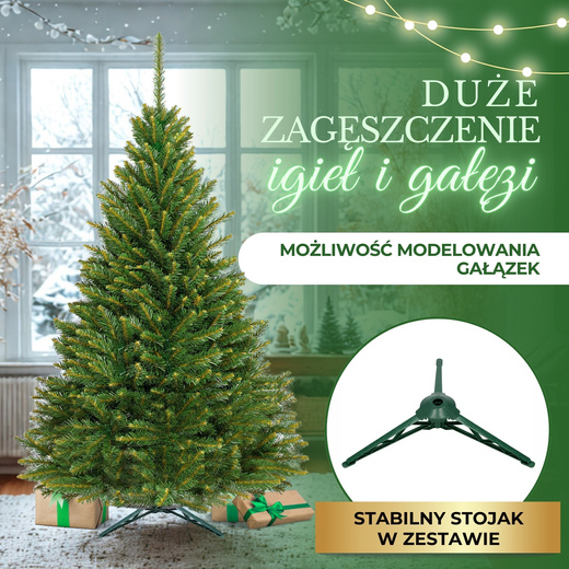 Choinka sztuczna 180 cm świerk skandynawski