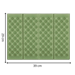 Mata piankowa do siedzenia 39 x 29 x 1 cm karimata składana mata piknikowa zielona
