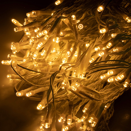 Kurtyna świetlna 200 led girlanda, lampki sople biały ciepły