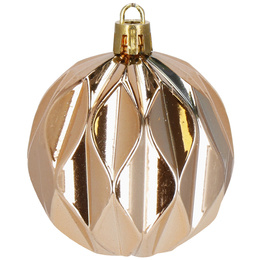 Bombki choinkowe 101 szt. ozdoby świąteczne zestaw z gwiazdą brązowe, rose gold