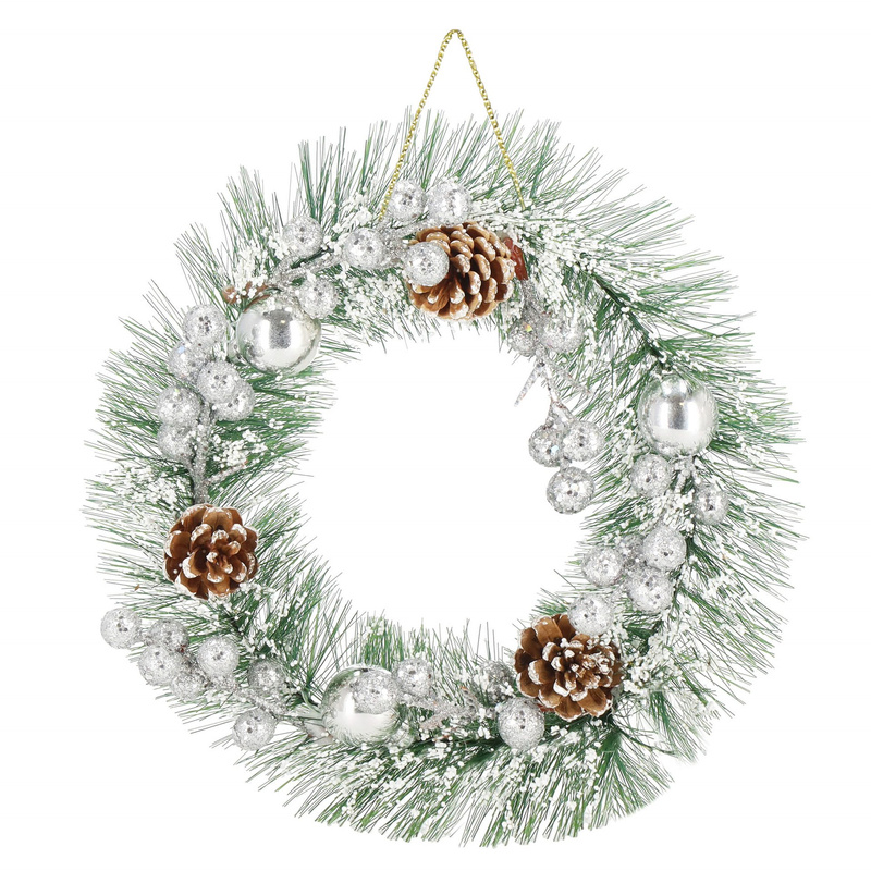 Wieniec świąteczny ozdoba na drzwi wianek 24 cm