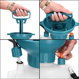 Opryskiwacz ciśnieniowy do roślin, spryskiwacz ogrodowy ręczny 8l