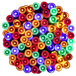 Lampki choinkowe 100 Led na baterie multikolor z pilotem