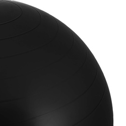 Piłka fitness gimnastyczna do ćwiczeń 85 cm z pompką, czarna