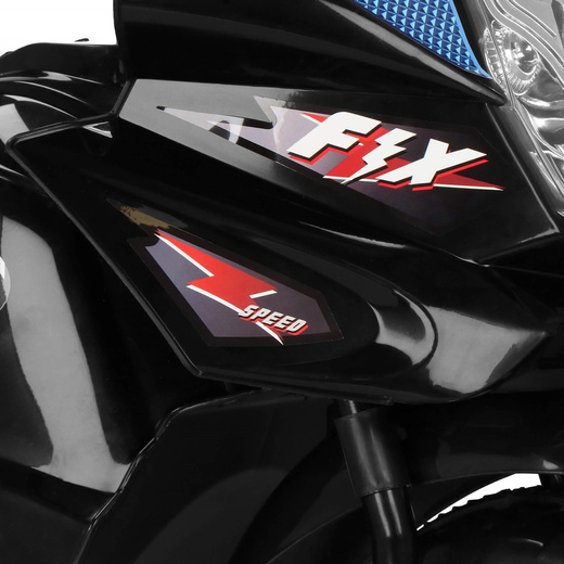 Motocykl dla dzieci, elektryczny jeździk trójkołowy, motorek na akumulator, czarny