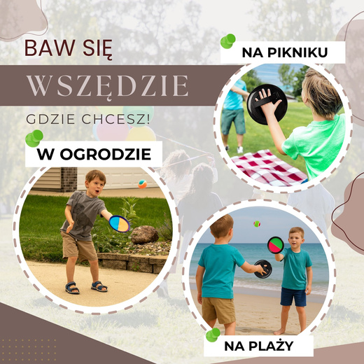 Catch ball paletki i piłka gra zręcznościowa złap piłkę