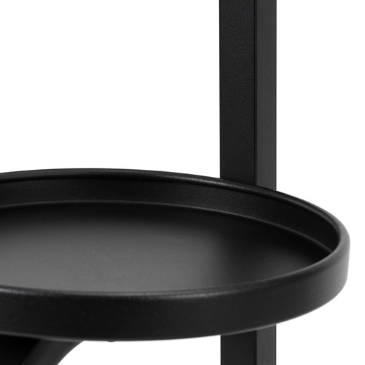 Kwietnik metalowy 115 cm stojak na kwiaty z 4 półkami loft wielopoziomowy nowoczesny