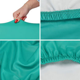 Elastyczny pokrowiec na krzesło turkusowy 38–52 cm, poliester ze spandexem, 1 szt.