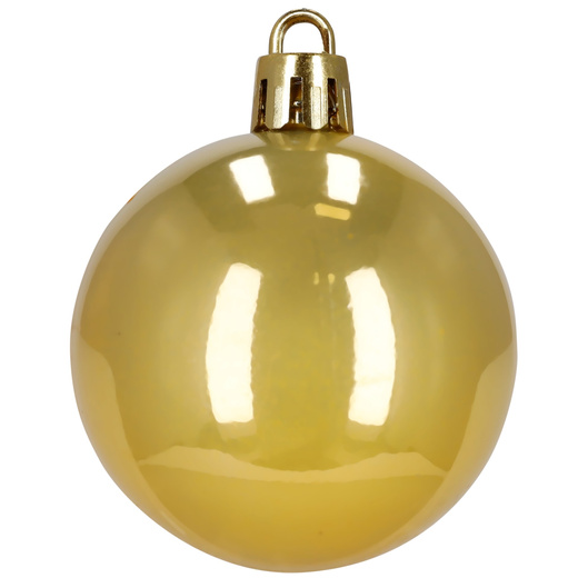 Bombki choinkowe 100 szt. zestaw dekoracji świątecznych nietłukące, złote