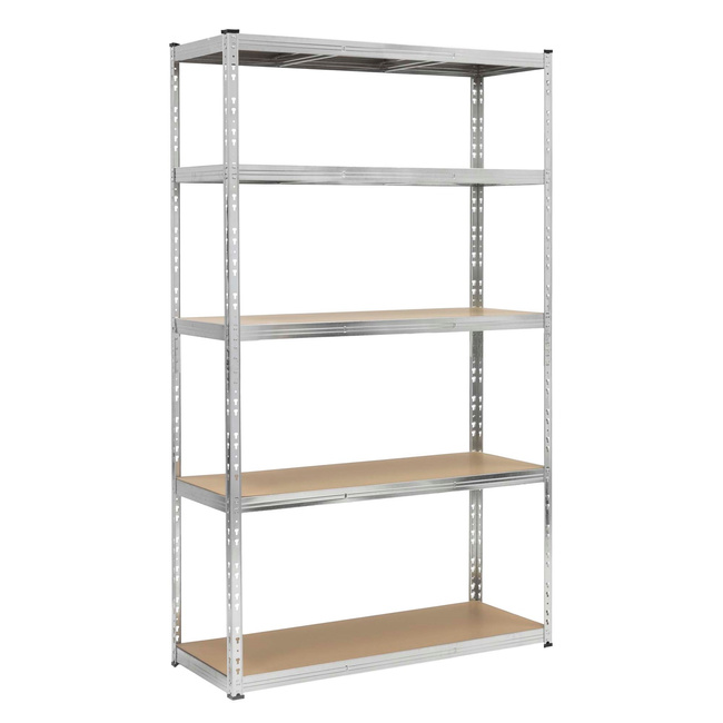 Regał metalowy z 5 półkami 205x120x45 cm 1000 kg do garażu, piwnicy spiżarni regulowany