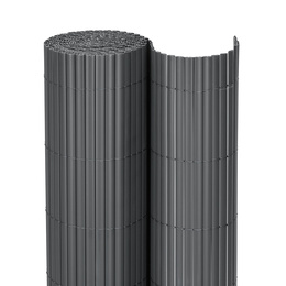 Osłona PVC maskująca na balkon, taras, ogrodzenie 400x100 cm ciemnoszara