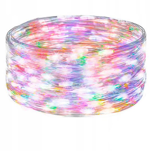 Lampki choinkowe 10 LED druciki mikro na baterie