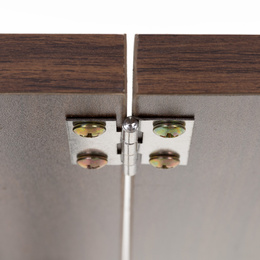 Biurko komputerowe, składane 80 cm stolik do pracy przy komputerze, drewniany, ciemno brązowy