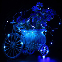 Lampki choinkowe 20 LED druciki mikro na baterie