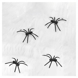 Dekoracja na Halloween pajęczyna z 2 pająkami 60g ozdoba sieć pajęcza 3,5 m
