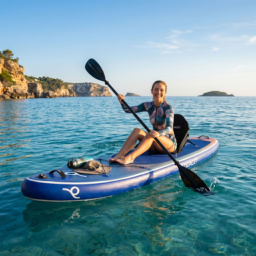 Deska pompowana do pływania SUP 350 cm z siedziskiem paddleboard z wyposażeniem