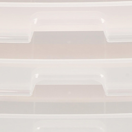 Organizer na kosmetyki 31x26,5x19,5 cm mleczny pojemnik na biżuterię z przegródkami