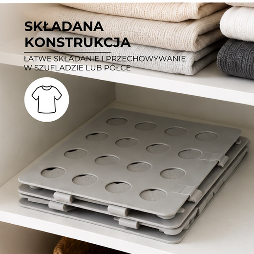 Deska do szybkiego składania ubrań, koszulek w kostkę, praska, składarka