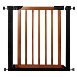 Bramka zabezpieczająca rozporowa 75-96 cm brązowo-czarna