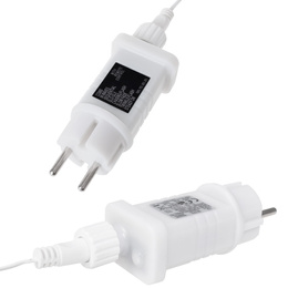 Kurtyna świetlna z pilotem 500 led girlanda, lampki wewnętrzno-zewnętrzne sople zimny biały