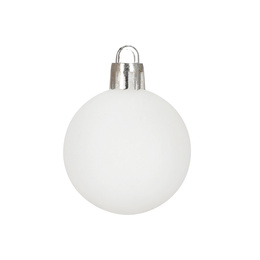 Bombki choinkowe 40 szt. zestaw dekoracji świątecznych, nietłukące, białe