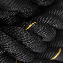 Lina treningowa do crossfit 9 m Battle Rope Power do ćwiczeń siłowych czarna