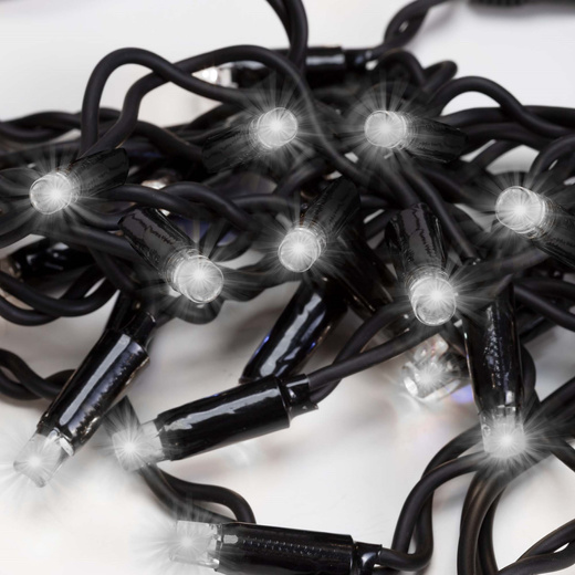 Kurtyna świetlna 50 Led lampki zewnętrzne sople 2,5 m zimny biały + zimny biały flash