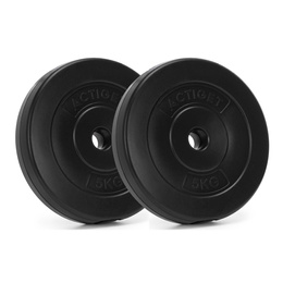 Obciążenie bitumiczne 5 kg 2 szt. talerze kompozytowe 31 mm krążki do sztangi hantli