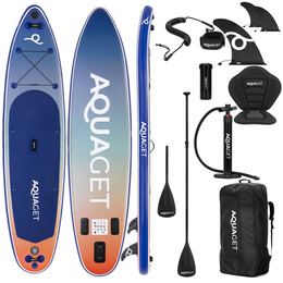 Deska pompowana do pływania SUP 350 cm z siedziskiem paddleboard z wyposażeniem