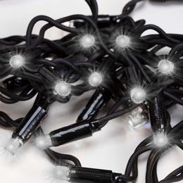 Kurtyna świetlna 50 Led lampki zewnętrzne sople 2,5 m zimny biały + zimny biały flash