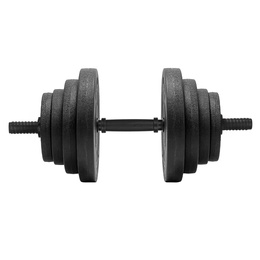 Hantle regulowane zestaw 2x 15 kg obciążeń gryf do treningu siłowego 30 kg talerze zaciski