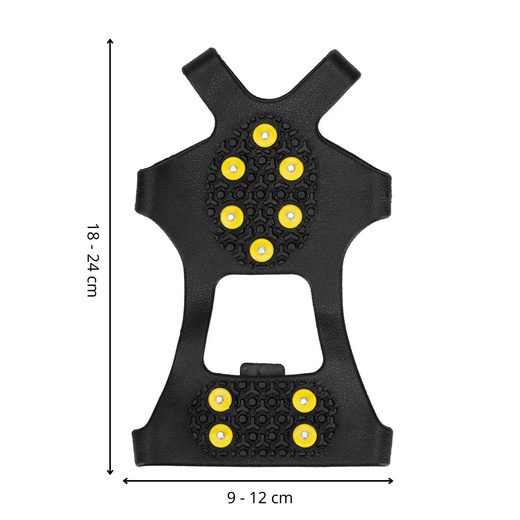 Raczki na buty turystyczne, nakładki kolce rozmiar 35-38 czarne