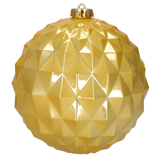 Bombki choinkowe 15 cm 6 szt. zestaw ozdoby świąteczne matowe i geometryczne złote